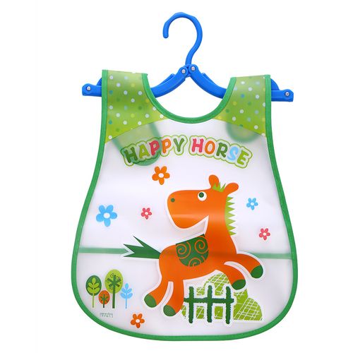 1pcs Elephant Adjustable Baby Bibs Plastic Waterproof Lunch