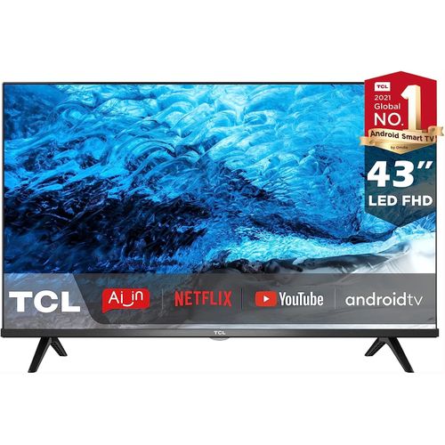 43-Inch Smart Android Full HD, Bluetooth,Youtube,Netflix, Prime Video, Google Play, Chromecast Built-In, HDR10, With Inbuilt Free To Air Decoder, Satellite Tuner &ndash; Black