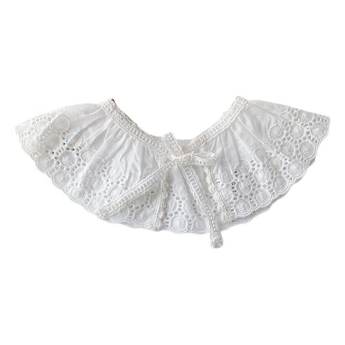 Baby Infants Shawl Hollow Out Lace Feeding Bibs Soft Cotton