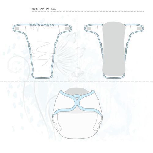 Baby Reusable Washable Pocket Nappy Diapers Adjustable Cloth - Muticolor