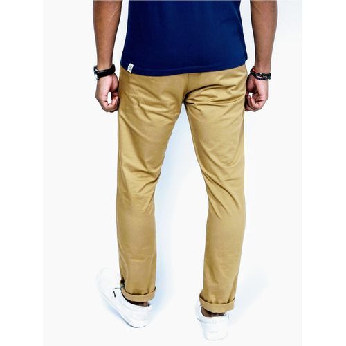3 Pack Of Men's Stretcher Khaki Trousers - Coffee Brown,Black & Brown