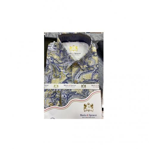 Men's Long Sleeved Formal Shirt - Floral Design Varies