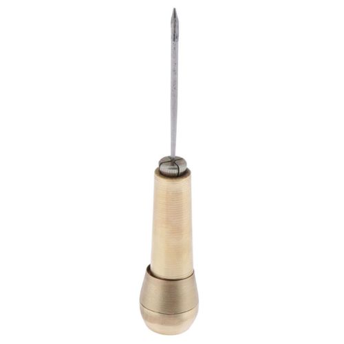 Sewing Awl And 4 Steel Needles For Leather Canvas Tent Repair  Sewing