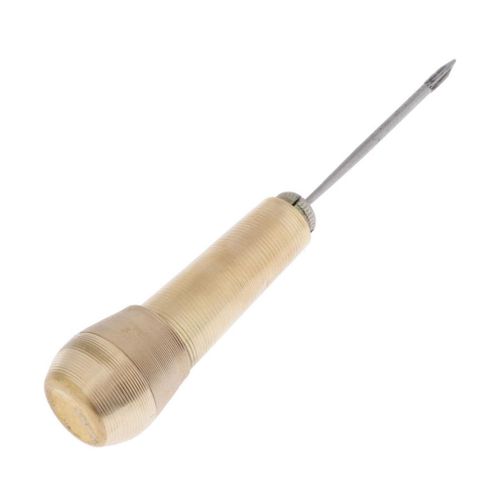 Sewing Awl And 4 Steel Needles For Leather Canvas Tent Repair  Sewing