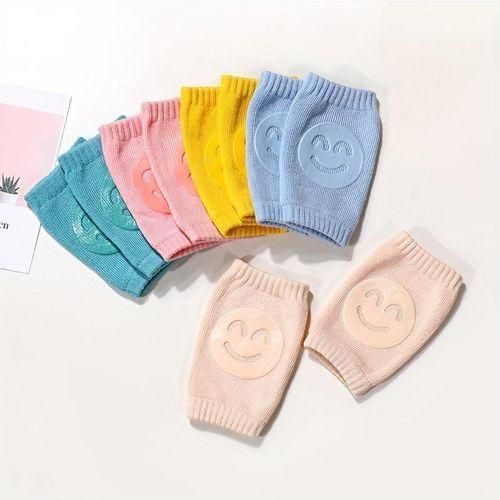 5 Pairs Baby Crawling Knee Pads, Baby Knee Protectors Socks Christmas, Halloween, Thanksgiving Day Gift 03 Years