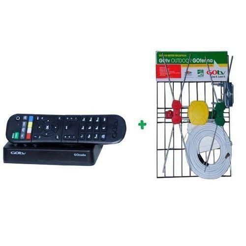 Gotv Free to air Decoder  with an Antenna - black