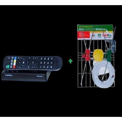 Gotv Free to air Decoder  with an Antenna - black