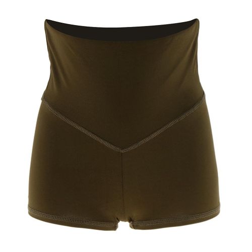 Women's Stretch High Waist Gym Yoga Sport Shorts Dance Run M Green