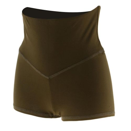 Women's Stretch High Waist Gym Yoga Sport Shorts Dance Run M Green