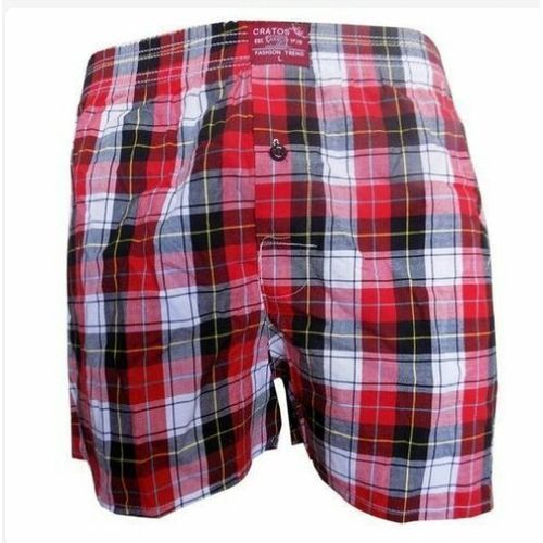 3 Pc Of Men's Checkered Boxers - Multi-color