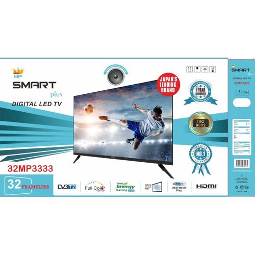 Smartplus 32inch Digital TV With Free To Air - Black(1 YR WRNTY)