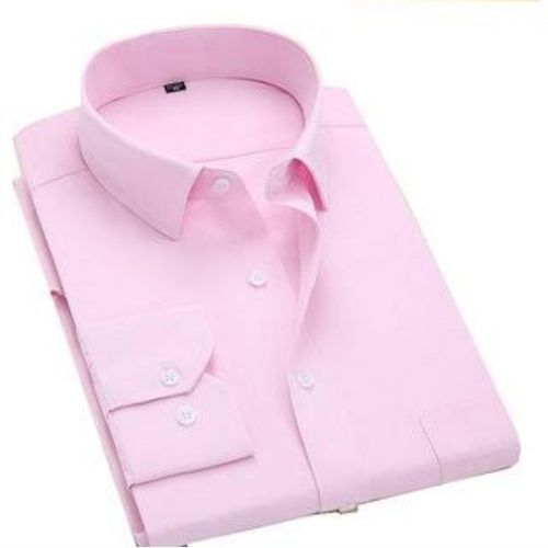 3 Pack Men's Long Sleeve Formal Shirts - Blue,White,Pink