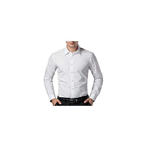 3 Pack Men's Long Sleeve Formal Shirts - Blue,White,Pink
