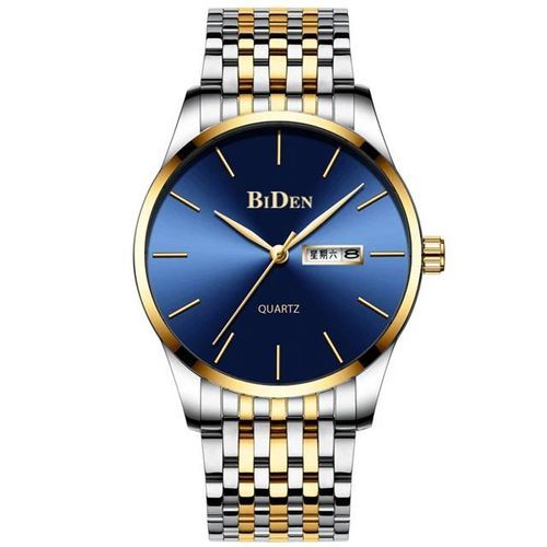 Biden Dated And Analog Mens Stylish Watch - Silver