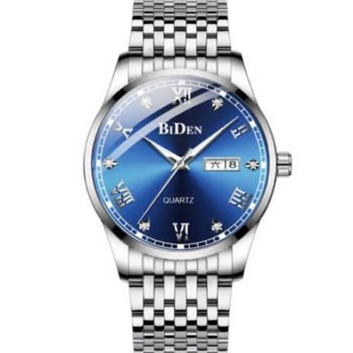 Biden Sparkling Design Unisex Watch-Silver