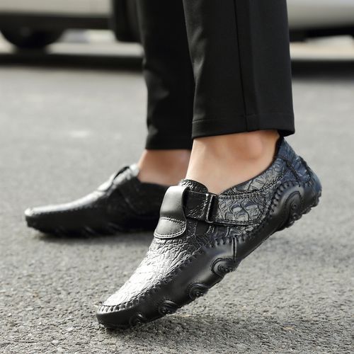 Big Size 38-47 Mens Oxford Driving Shoes Office Footwear-Black