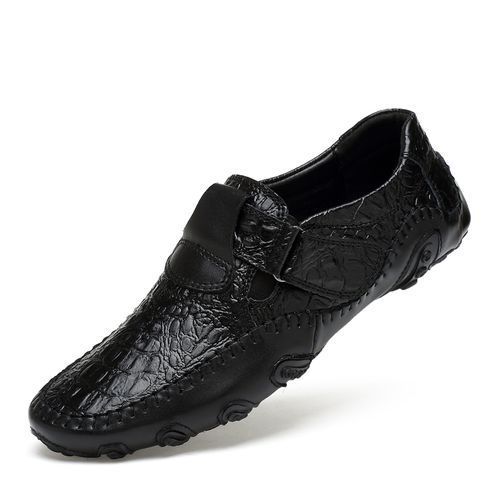 Big Size 38-47 Mens Oxford Driving Shoes Office Footwear-Black