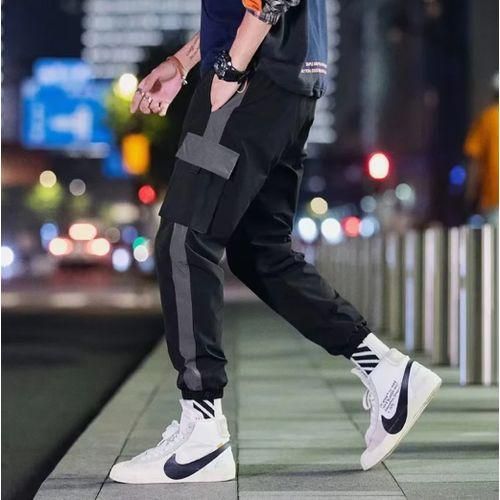 Casual Pants Men Baggy Straight-leg Casual Pants With Trend Men Pants