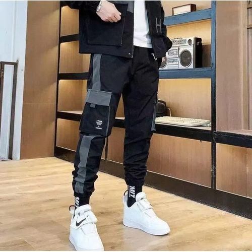 Casual Pants Men Baggy Straight-leg Casual Pants With Trend Men Pants