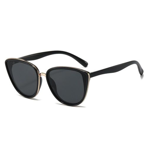 2024 Fashion Kitten Glasses Frame Golden Edge Sunglasses Female Trend Show Temperament Wild Sunglasses Men Wholesale