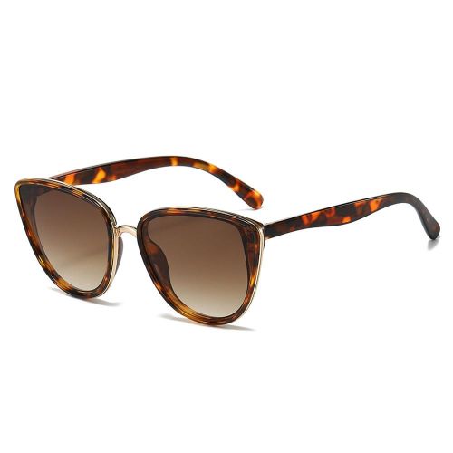 2024 Fashion Kitten Glasses Frame Golden Edge Sunglasses Female Trend Show Temperament Wild Sunglasses Men Wholesale
