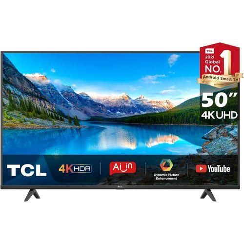 TCL 50 Inch Smart Android LED TV 4K Ultra HD Google Tv - Black