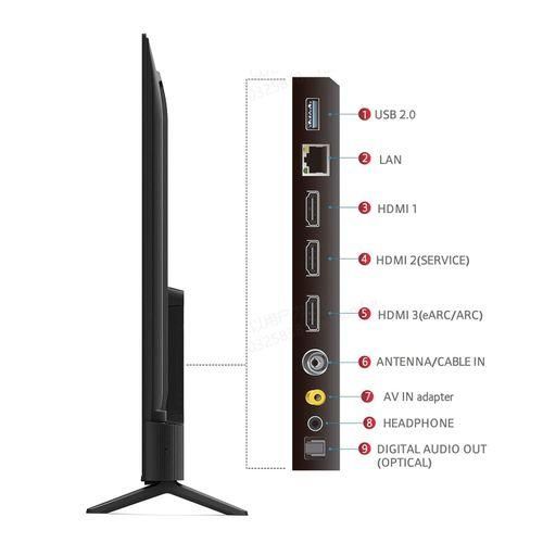 TCL 50 Inch Smart Android LED TV 4K Ultra HD Google Tv - Black