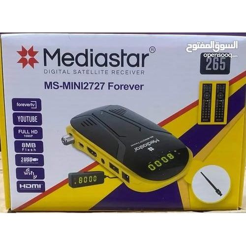 Mediastar MS-MINI2727 Forever Tv Digital Satellite Receiver HD- Multicolor