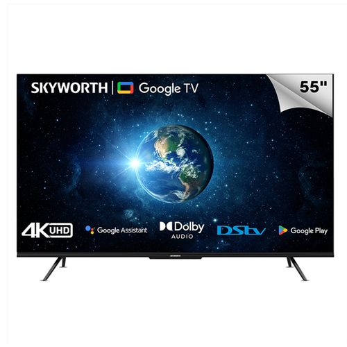 Skyworth 55 inch Smart TV, 720P Roku Google TV with Chromecast Built-in, Android LED TV