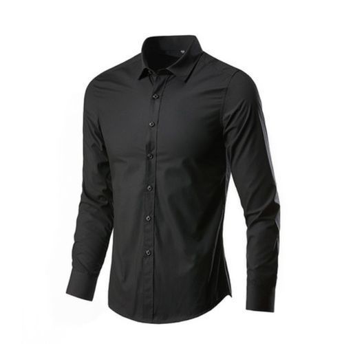 Pack Of 3 Men's Formal Shirts - Navy Blue, Sky Blue, Black