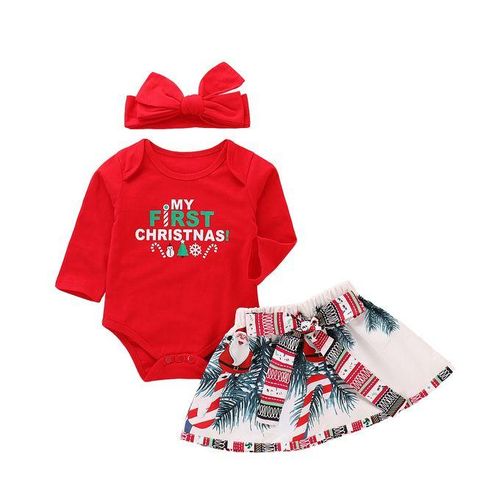 Newborn Romper Cartoon Outfit Infant Christmas Costume