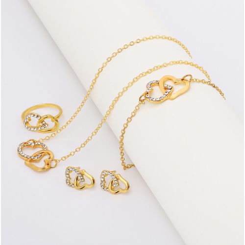 Love Fashion Simple Everything Jewelry Necklace Bracelet Earrings Ring