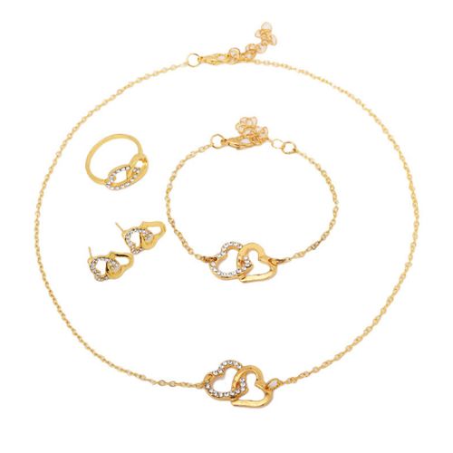 Love Fashion Simple Everything Jewelry Necklace Bracelet Earrings Ring