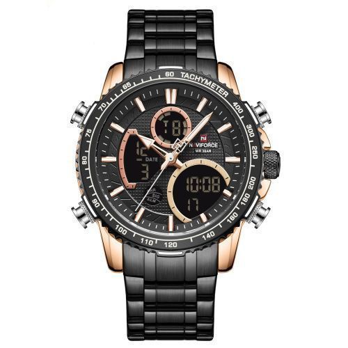 Naviforce NF9182 Watch - Black, Golden