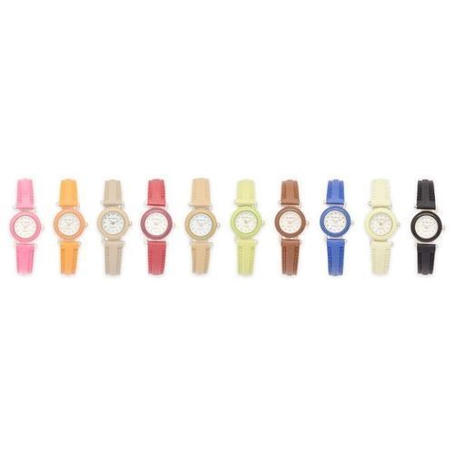 White Label Ladies Designer Watch With Multiple Straps - Multi color