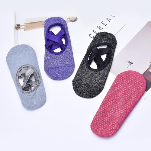 Pilates Socks Women Yoga Gray