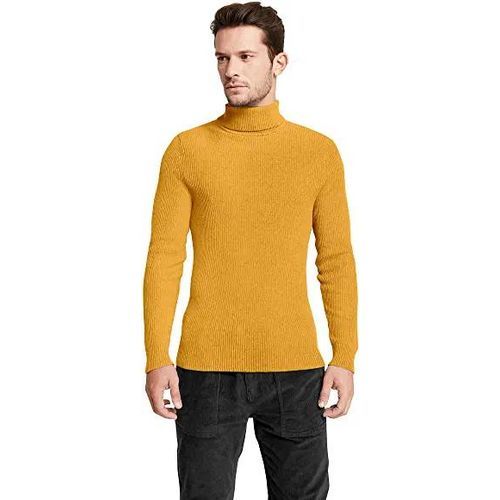 3Pack Men's Long Sleeve Turtle Neck T-shirts - White, Black Color May Vary