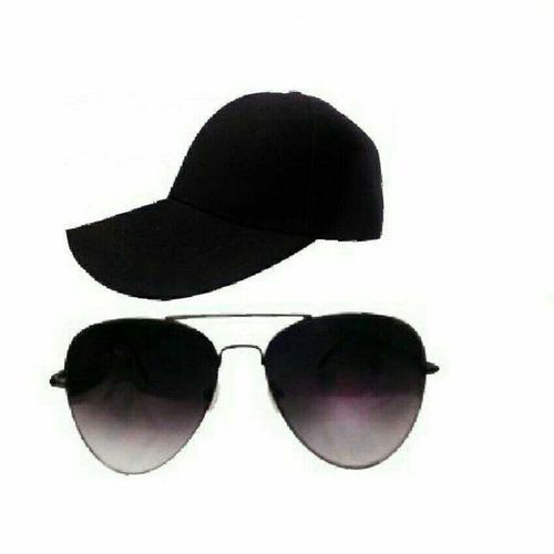Set Of Sunglasses and Cap - Black