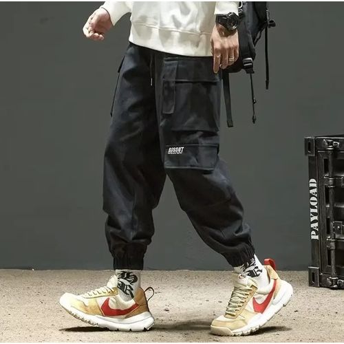Loose-fit Casual Pants For Men Trendy Brand Bunched Foot Model Trousers
