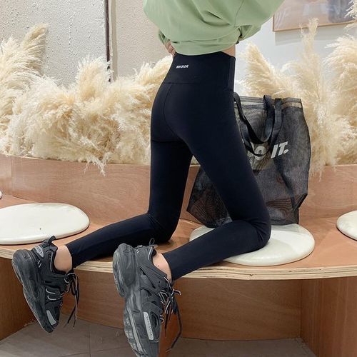 Shark skin leggings for women wearing thin spring and autumn high waisted tight yoga Barbie with