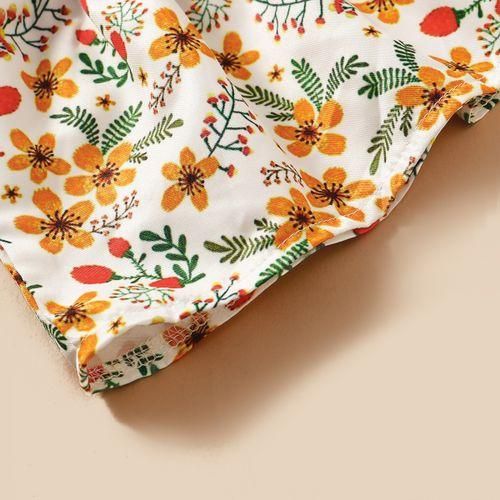Toddler Baby Girls Outfit Yellow Floral Bow Tank Tops  Shorts  Headband