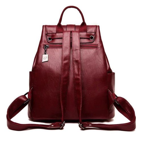 Ladies Soft Leather Backpack Shoulder Bag