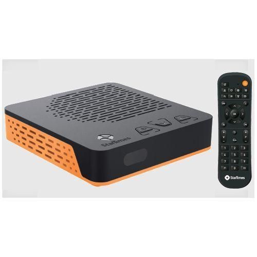 Startimes Antenna Decoder only + Free One Month Basic Bouquet - Black