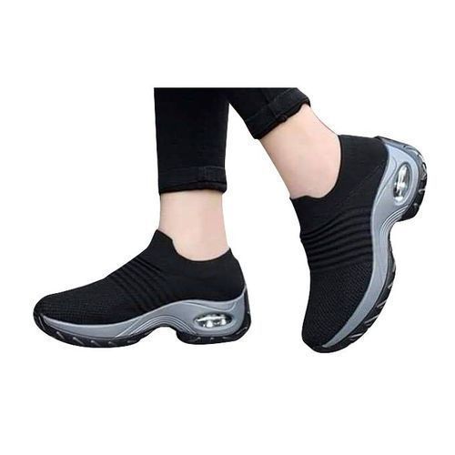 Slip on Sneakers For Ladies &ndash; Black