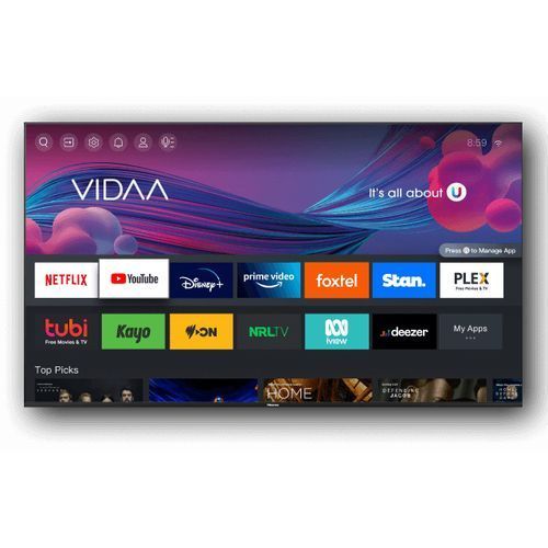 Hisense Smart VIDAA OS Tv 43 Inch Class A4 Series Led 1080p - Black