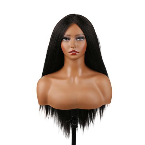 Ujaunty hair Yaki Straight U-shaped Lace Front Wig Lifetime Office Parties To Wear
