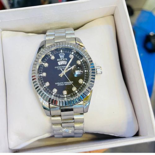 Rolex Date  Watch &ndash;Silver,Black