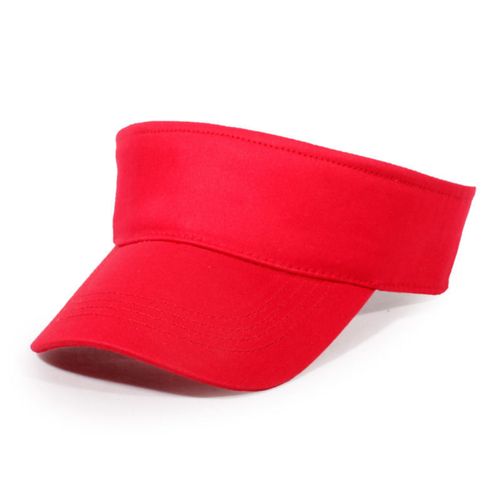 Men Women Summer Adjustable Sun Visor Tennis Golf Hat-Black