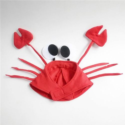 Cute Crab Hat Cap Party Halloween Christmas Funny Decoration Cosplay Costume Props for Kids Children Gift NO5274