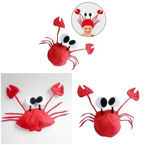 Cute Crab Hat Cap Party Halloween Christmas Funny Decoration Cosplay Costume Props for Kids Children Gift NO5274